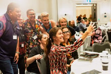 Delegates sharing a moment at a Leadership Institute event