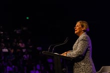 Speaker presenting at a Leadership Institute event