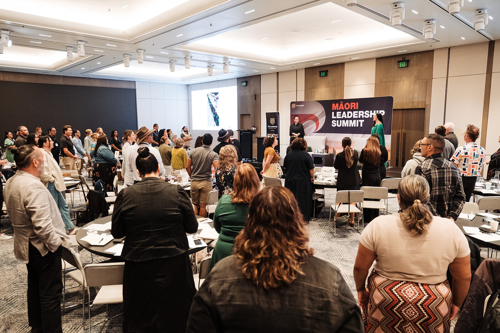 Delegates in the room at the Māori Leadership Summit