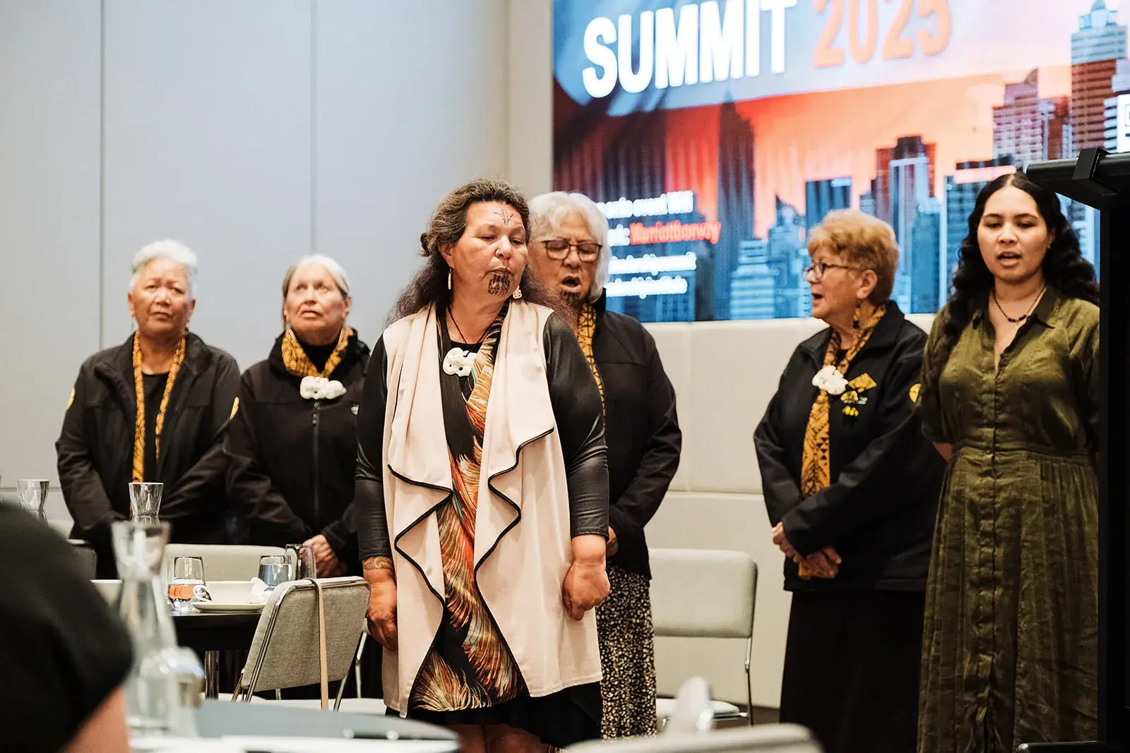 Waiata at the Māori Leadership Summit 2025